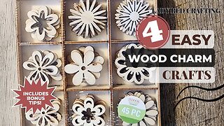 Lady Red Crafting : Dollar Tree Wood Charm Crafts