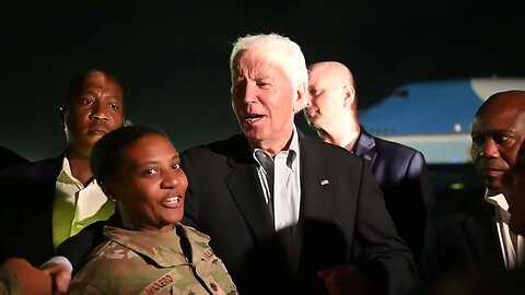 President Joe Biden visits Andersen Air Force Base, Guam, Nov. 16, 2022.