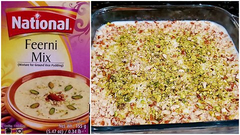 Firni / National Firni Mix Recipe / Firni / Easy Dessert / Rice Pudding