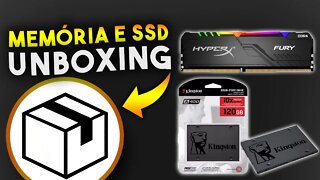 Kit Memória RAM Hyper X RGB e SDD Kingston - Unboxing e primeiras impressões