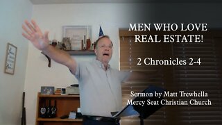 Solomon's Temple and Man's Preoccupation with Buildings & Real Estate - 2 Chronicles 2-4