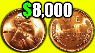 THIS VALUABLE 1947 PENNY SOLD FOR $8,000 - RARE PENNIES WORTH MONEY TO LOOK FOR!!