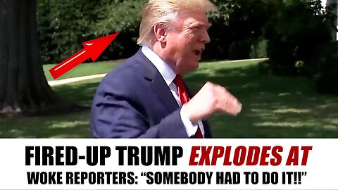 TRUMP GETS SURROUNDED BY WOKE REPORTERS, WHAT HE DOES NEXT IS PURE FIRE