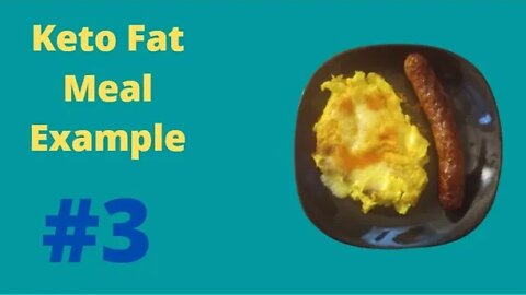 Keto fat meal example for keto diet No.3 #shorts