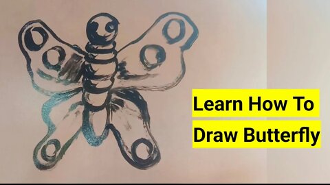 Easy Drawing Pictures: Learn how to draw butterfly ep004