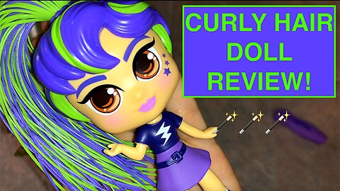 Kids Pretend Playing - Curly Hair Doll for babies - New Toy Review - Children Doll Toy Opening