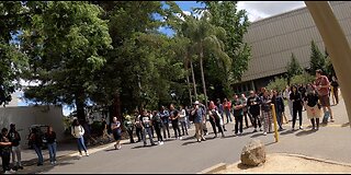 Sacramento State University: Large Crowd As I Contend w/ Muslims, Atheists, Lesbians, & Hypocrites -- Crowd Gets So Large The Admin Moves Me To a Place Where Everyone Can Fit