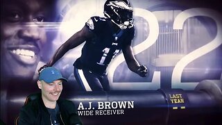Rugby Player Reacts to A.J. BROWN (WR, Eagles) #22 The Top 100 NFL Players of 2023