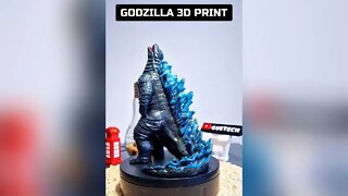 Godzilla 3D Print #shorts #godzilla #3dprinted