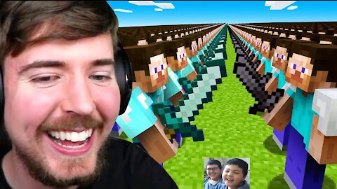 mrbeast gaming 1000 vs 1000 Player War! reaction to teen review