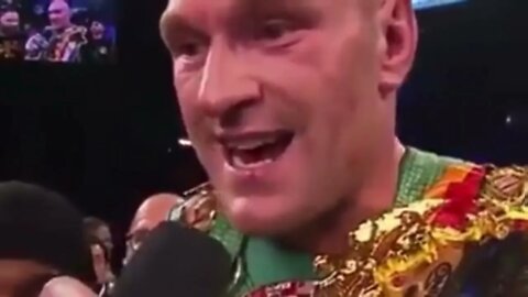 Tyson Fury proclaiming Jesus is the Lord