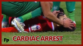 Egyptian international footballer Ahmed Refaat (30) suffers cardiac arrest mid-game