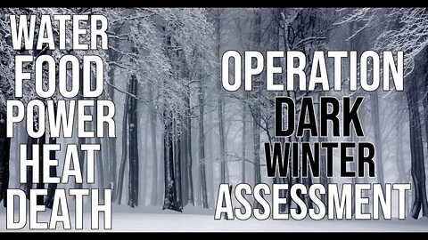 Operation Dark Winter Assessment/ Water, Food, Power, Heat, Death/ Texas Snow Storm 2021
