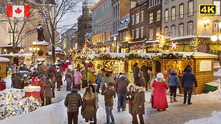 Old Quebec City and German CHRISTMAS Market Walk 2023