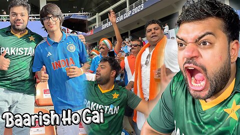 Watched India Vs Pakistan In Stadium With Sourav Joshi 😍 _ Baarish Ne Poora Match Kharaab Kar Diya 😭