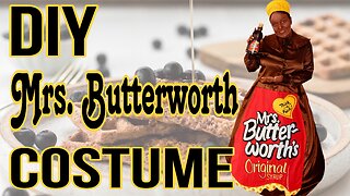 Mrs. Butterworth costume and make up tutorial. This is Cal O'Ween!