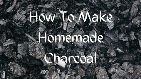 Making Charcoal #Charcoal #DIY #Homemade
