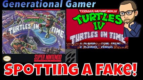 How To Spot A Fake SNES Game (Teenage Mutant Ninja Turtles IV - Turtles In Time)