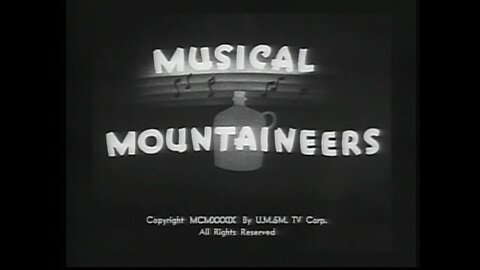 "Musical Mountaineers" (1939 Original Black & White Cartoon)