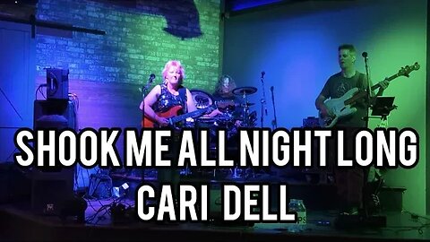 Shook Me All Night Long- ACDC live cover by Cari Dell (female lead guitarist)