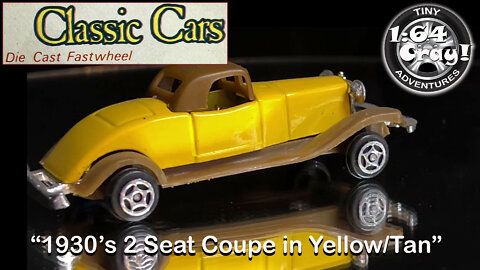 “1930’s 2 Seat Coupe in Yellow/Tan”- Model by Classic Cars