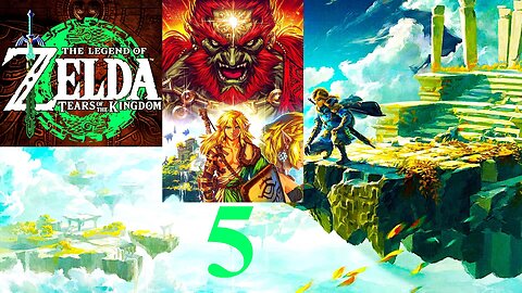 The Legend Of Zelda : Tears Of The Kingdom Part 5 5️⃣ 🛡🗡🧝🏻‍♂️🏰💧💧🧝🏻‍♀️👑🐲🐉 (Nintendo Switch OLED🎮)