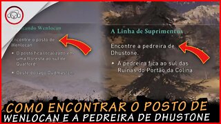 Assassin's creed valhalla, Como encontrar o posto de Wenlocan e a pedreira de Dhustone | super dica