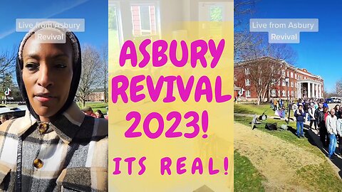 I'm here at the Asbury University Revival and YES, it is REAL & SINCERE! Praise God! 💛🧡