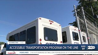 Transportation program for the elderly, disabled could be lost