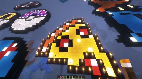 How to Build A Slice of Pizza in Minecraft 1.19 Pixel Art Tutorial - 24/7 SMP Java Bedrock Shaders