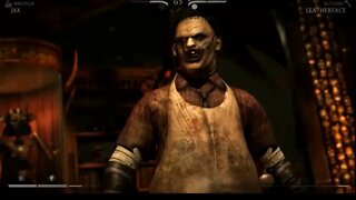 Mortal kombat .JAX vs LEATHERFACE