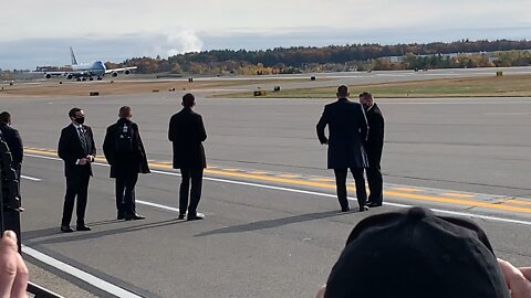 The Departure;Trump Rally NH 2020