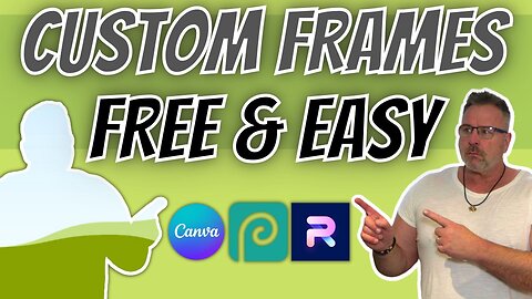 Create Custom Image Frames with Canva, Photopea, and Photo Room, Free