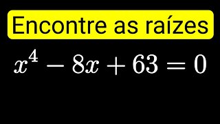 Equação de 4° grau saída por fatoração