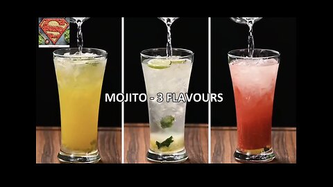 Deliciously Refreshing: 3 Flavors Mojito - Orange, Watermelon, and Lime