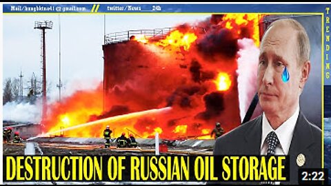 PUTIN panics when Ukraine destroys oil storage and kills many Russian soldiers with "100 attacks"