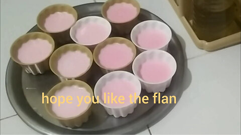 Flan strawberry