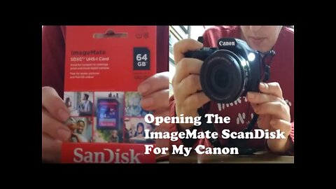 Opening The ImageMate 64GB Scandisk Memory Card To Put In A Canon PowerShot SX530 HS Camera