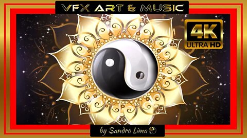 VFX ART & MÚSICA || Mandala yang e yin | VIDEO 4K | Mandala yang and yin