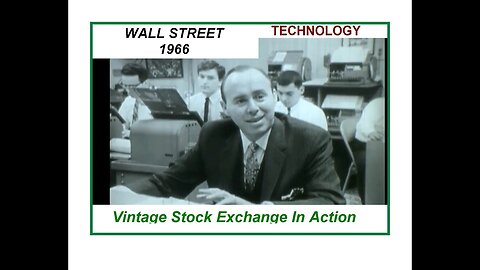 Vintage Technology: 1966 Wall Street: Money, Stock Exchange Teletype Communications, Trading