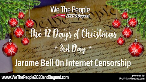 The 12 Days Of Christmas - Day 3: Jarome Bell On Internet Censorship