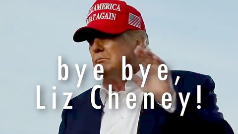 Donald Trump: "Bye Bye Liz Cheney"