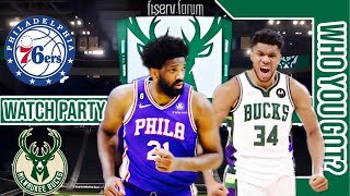 Philadelphia 76ers vs Milwaukee Bucks | Live watch party | NBA 2023 Season