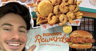 Popeyes Shrimp Tackle Box & Spicy Blackened Chicken Sandwhich Review 🍤 #foodreview #popeyes