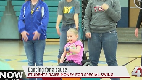 Students dancing for a cause