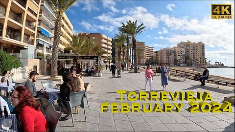 [4K]Torrevieja, Costa Blanca⎮Saturday Morning Walking Tour Heading to Popular Playa del Cura🏖️🇪🇸