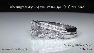 BBR 392E Engagement Ring By BloomingBeautyRing.com