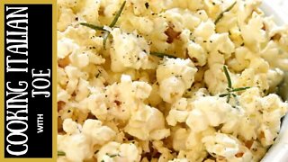 Rosemary Parmesan Popcorn | Cooking Italian with Joe