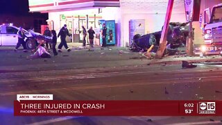 Four people injured in crash near 48th Street and McDowell Road