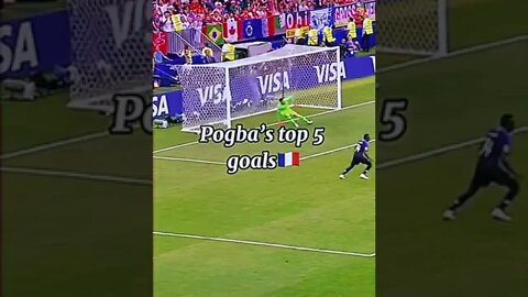 Top 5 goals of Paul Pogba 🔥 #football #shorts